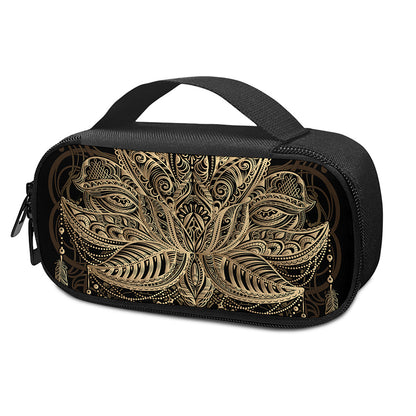 Boho Spiritual Lotus Print Insulin Cooler Travel Case