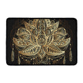 Boho Spiritual Lotus Print Kitchen Mat
