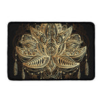 Boho Spiritual Lotus Print Kitchen Mat