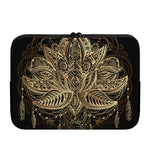 Boho Spiritual Lotus Print Laptop Sleeve