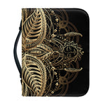 Boho Spiritual Lotus Print Leather Bible Cover