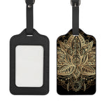 Boho Spiritual Lotus Print Luggage Tag