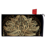 Boho Spiritual Lotus Print Mailbox Cover