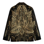 Boho Spiritual Lotus Print Men's Blazer
