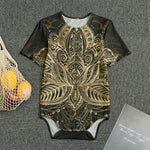 Boho Spiritual Lotus Print Men's Bodysuit