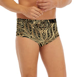 Boho Spiritual Lotus Print Men's Briefs