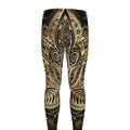 Boho Spiritual Lotus Print Men's Leggings