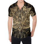 Boho Spiritual Lotus Print Men's Shirt