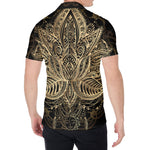 Boho Spiritual Lotus Print Men's Shirt