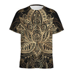 Boho Spiritual Lotus Print Men's Sports T-Shirt