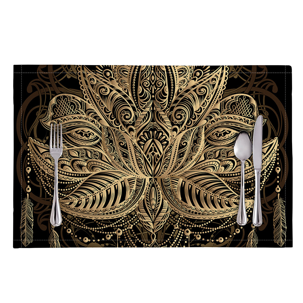 Boho Spiritual Lotus Print Placemat