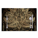 Boho Spiritual Lotus Print Placemat