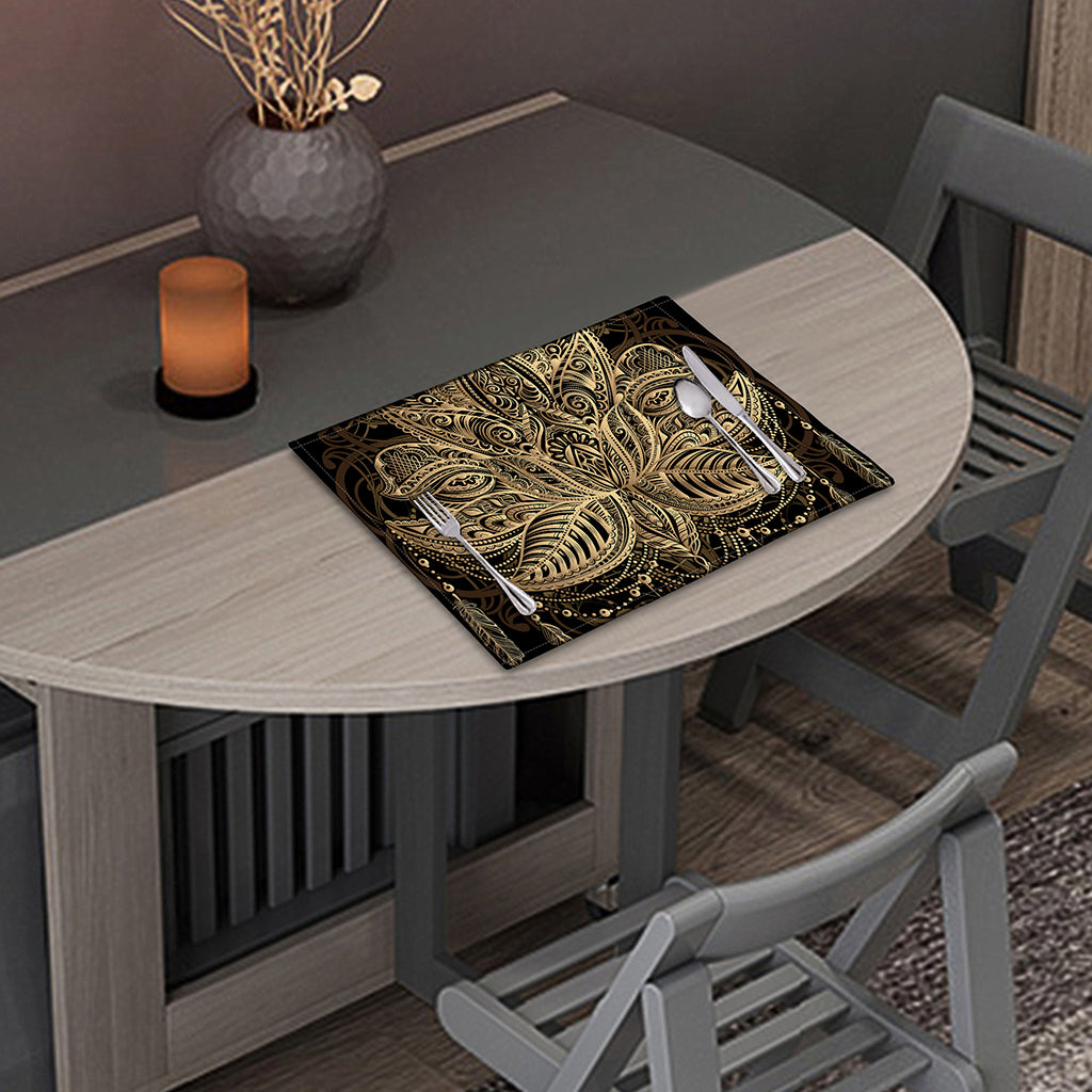 Boho Spiritual Lotus Print Placemat