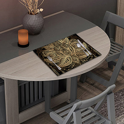 Boho Spiritual Lotus Print Placemat