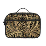 Boho Spiritual Lotus Print Portable Lunch Bag