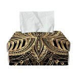Boho Spiritual Lotus Print Rectangle Tissue Box Cover