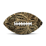 Boho Spiritual Lotus Print Rugby Ball