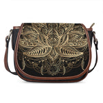 Boho Spiritual Lotus Print Saddle Bag