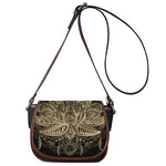 Boho Spiritual Lotus Print Saddle Bag