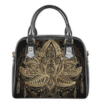 Boho Spiritual Lotus Print Shoulder Handbag