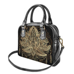 Boho Spiritual Lotus Print Shoulder Handbag