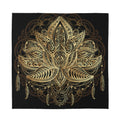 Boho Spiritual Lotus Print Silk Bandana