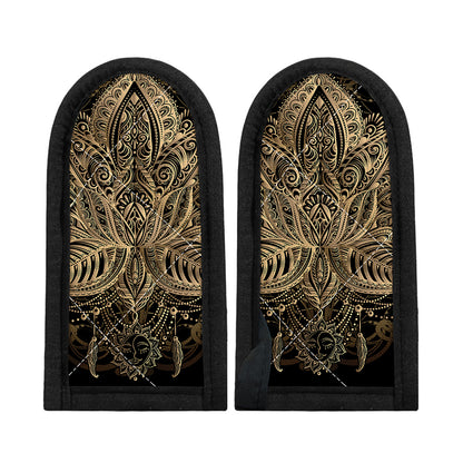 Boho Spiritual Lotus Print Skillet Handle Cover