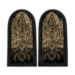 Boho Spiritual Lotus Print Skillet Handle Cover