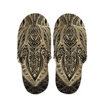 Boho Spiritual Lotus Print Slippers