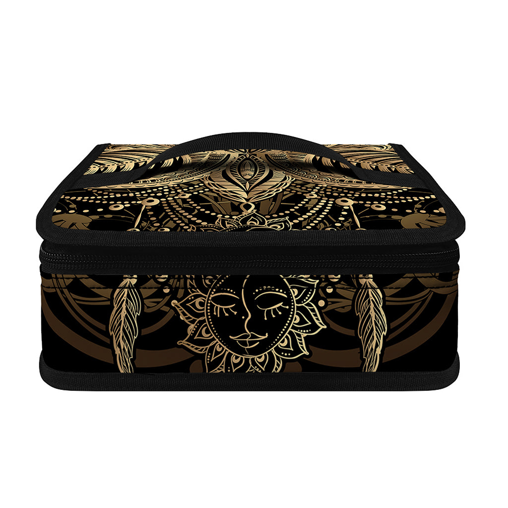 Boho Spiritual Lotus Print Small Lunch Bag