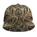 Boho Spiritual Lotus Print Snapback Cap