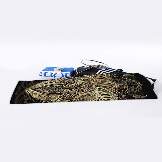 Boho Spiritual Lotus Print Sports Towel