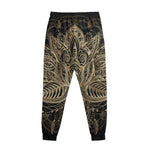 Boho Spiritual Lotus Print Sweatpants