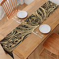 Boho Spiritual Lotus Print Table Runner