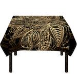 Boho Spiritual Lotus Print Tablecloth