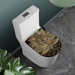 Boho Spiritual Lotus Print Toilet Lid Cover