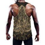 Boho Spiritual Lotus Print Training Tank Top