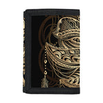Boho Spiritual Lotus Print Trifold Wallet