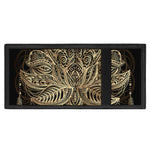 Boho Spiritual Lotus Print Trifold Wallet