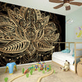 Boho Spiritual Lotus Print Wall Sticker