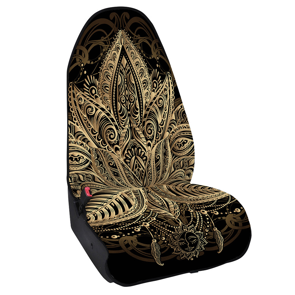 Boho Spiritual Lotus Print Waterproof Car Seat Cover