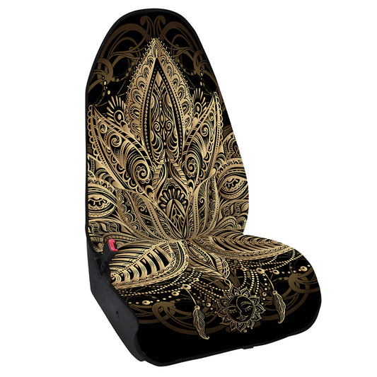 Boho Spiritual Lotus Print Waterproof Car Seat Cover
