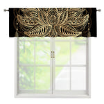 Boho Spiritual Lotus Print Window Valance