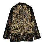 Boho Spiritual Lotus Print Women's Blazer