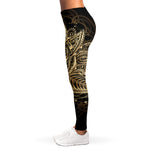 Boho Spiritual Lotus Print Women's Leggings