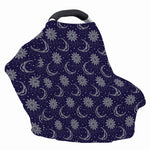 Boho Sun And Moon Pattern Print Baby Seat Cover
