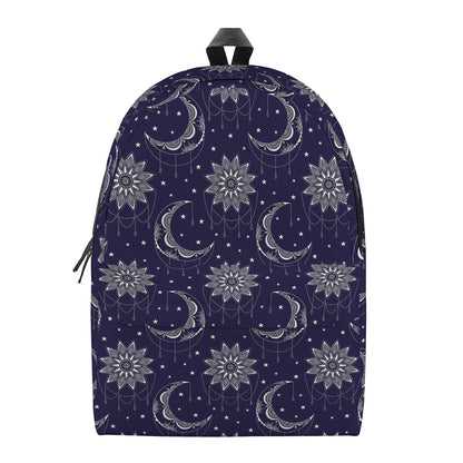 Boho Sun And Moon Pattern Print Backpack