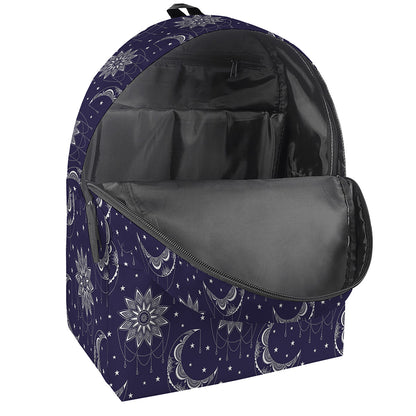 Boho Sun And Moon Pattern Print Backpack