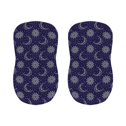 Boho Sun And Moon Pattern Print Bar Stool Covers
