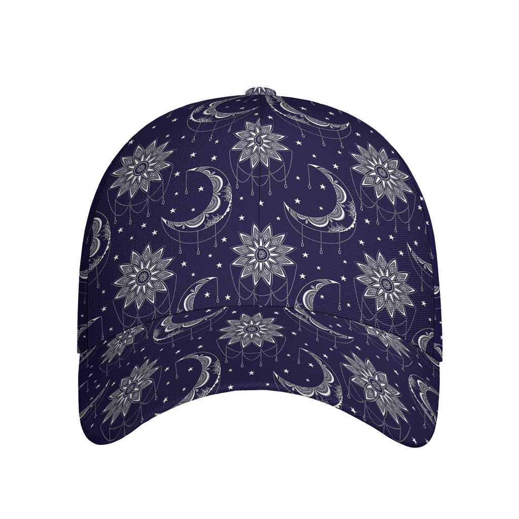 Boho Sun And Moon Pattern Print Baseball Cap